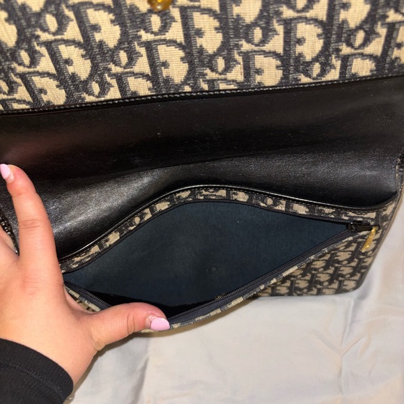 Vintage Christian Dior Monogram Canvas Clutch / Wallet | Made in France - Picture 4 of 15